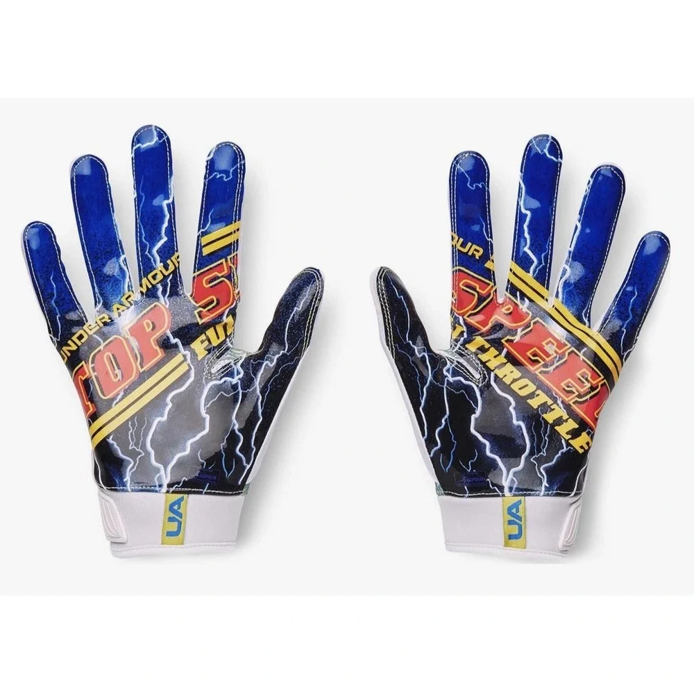 NWT Under Armour UA Blur Limited Edition Football Gloves Men's Size‎ Medium